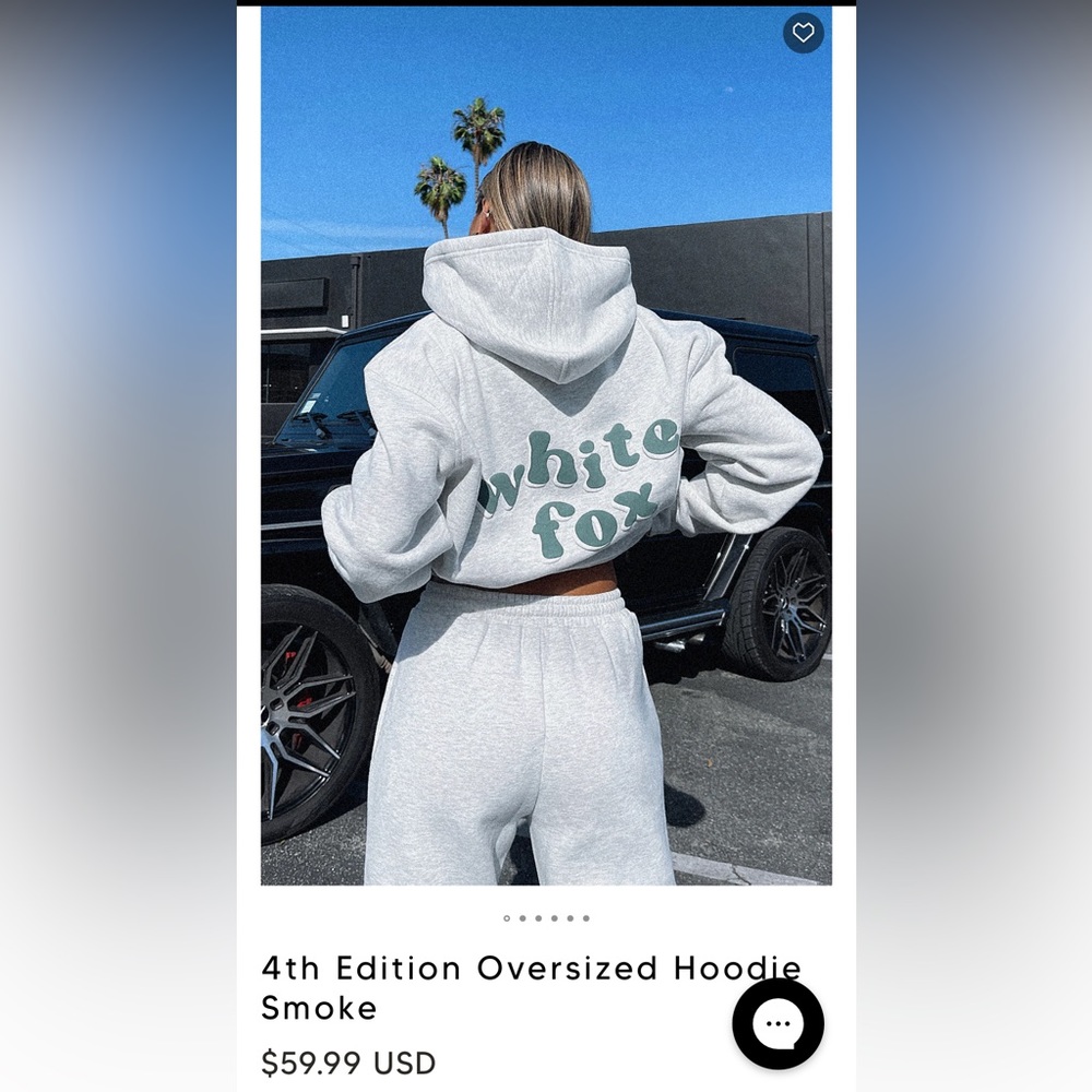 grey white fox 4th edition hoodie